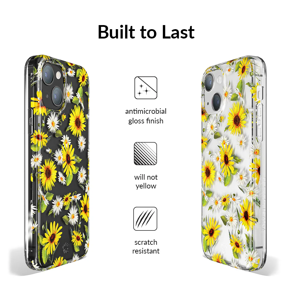 Sunflower Daisy Clear iPhone Case - Image 113