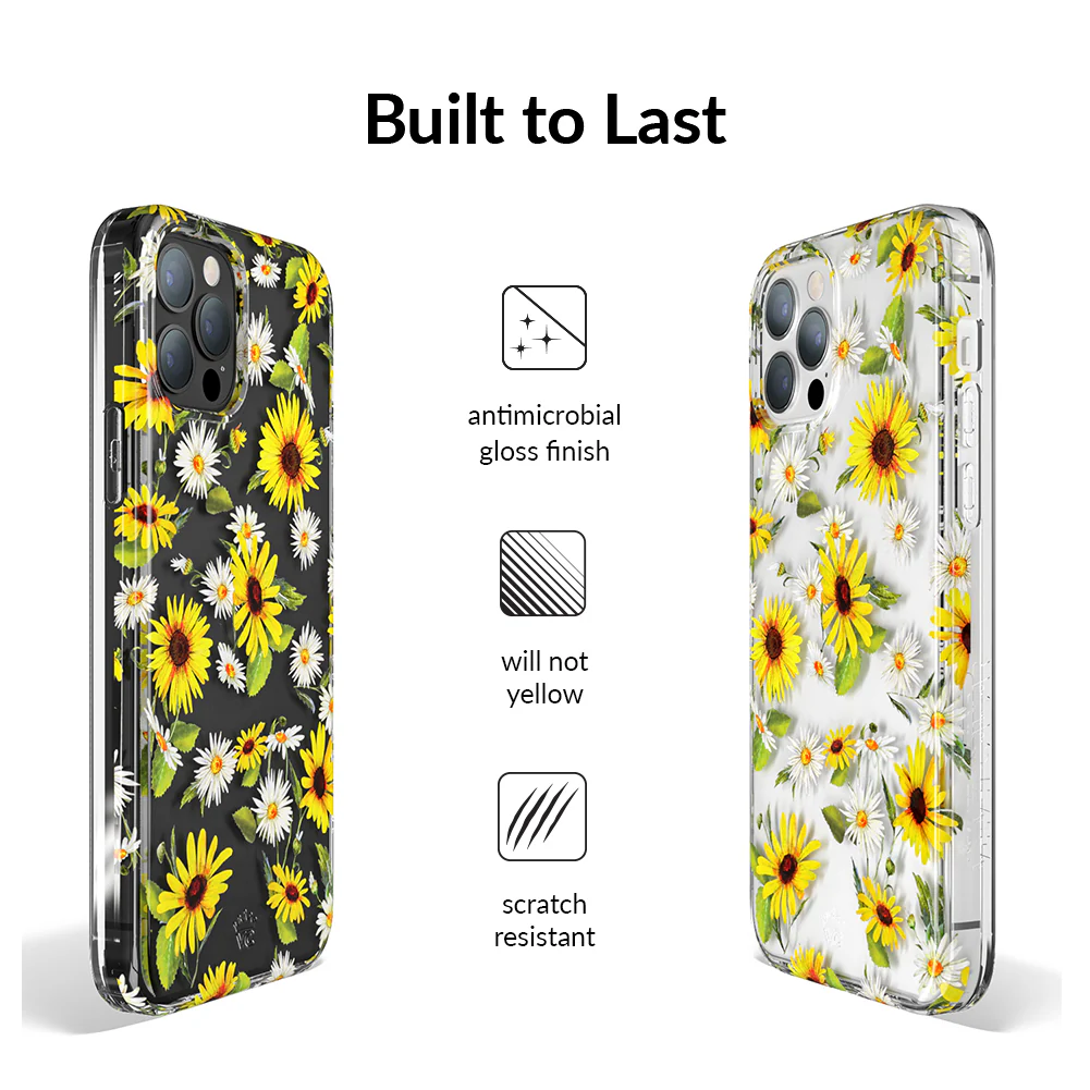 Sunflower Daisy Clear iPhone Case - Image 125