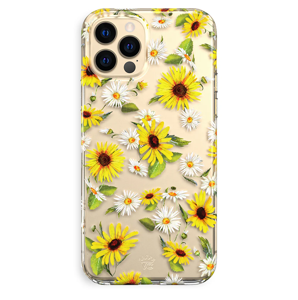 Sunflower Daisy Clear iPhone Case - Image 85