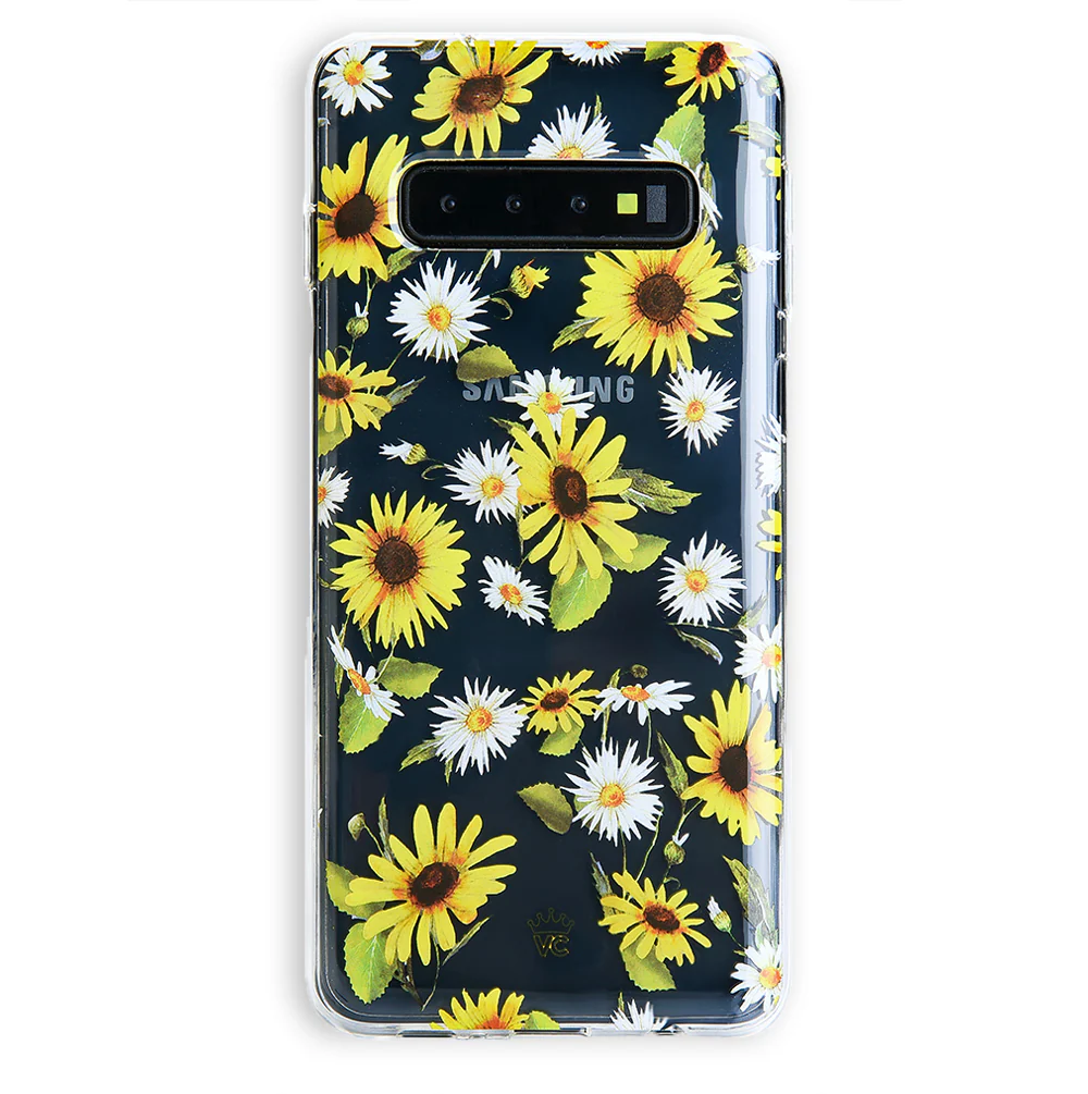 Sunflower Daisy Clear Samsung Galaxy Case - Image 37