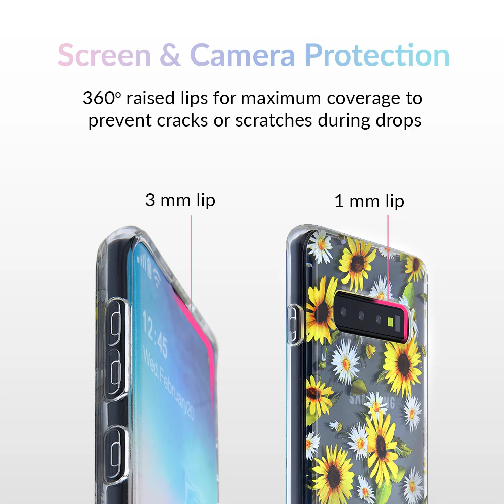 Sunflower Daisy Clear Samsung Galaxy Case - Image 45