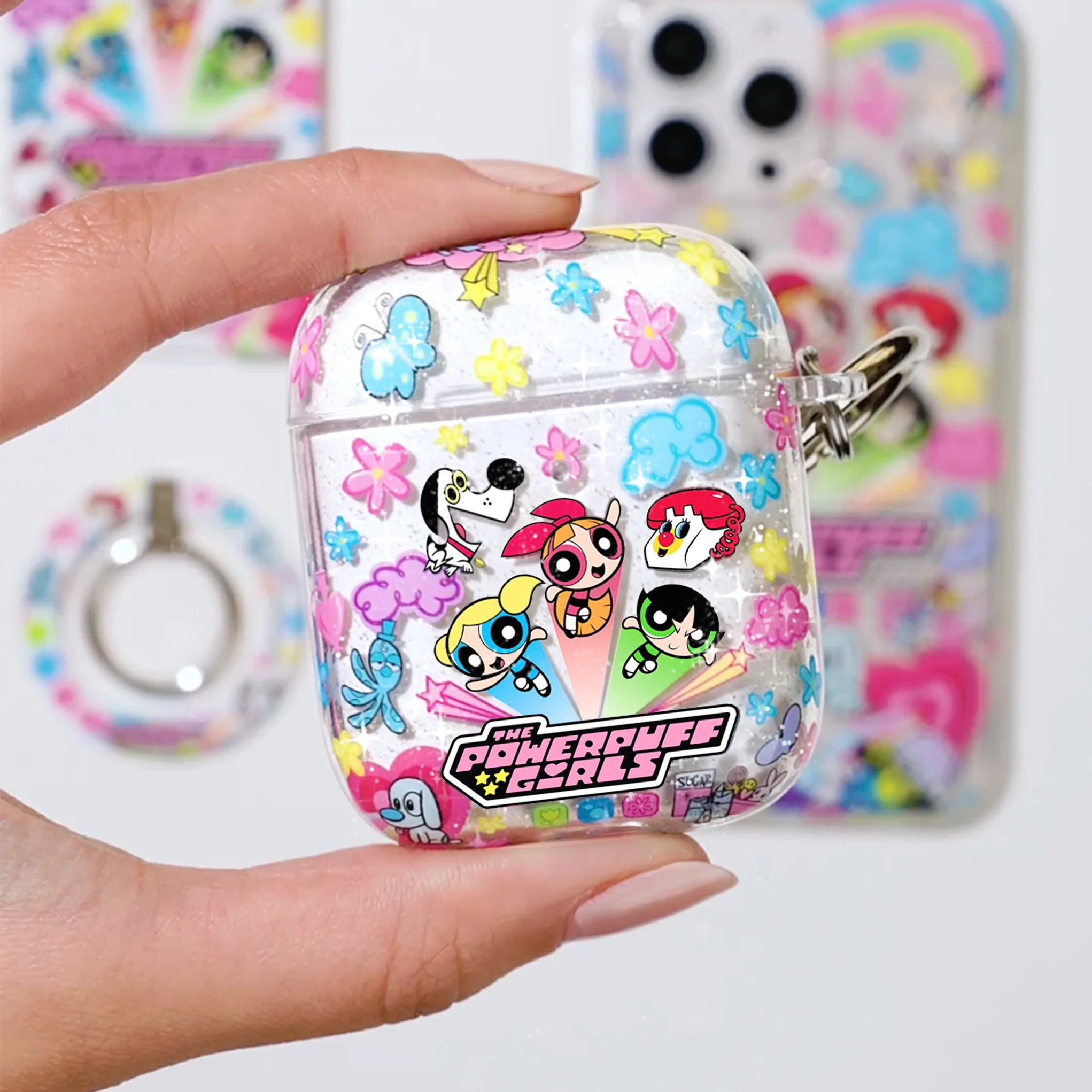 The Powerpuff Girls Girl Power Glitter AirPod Case - Image 7