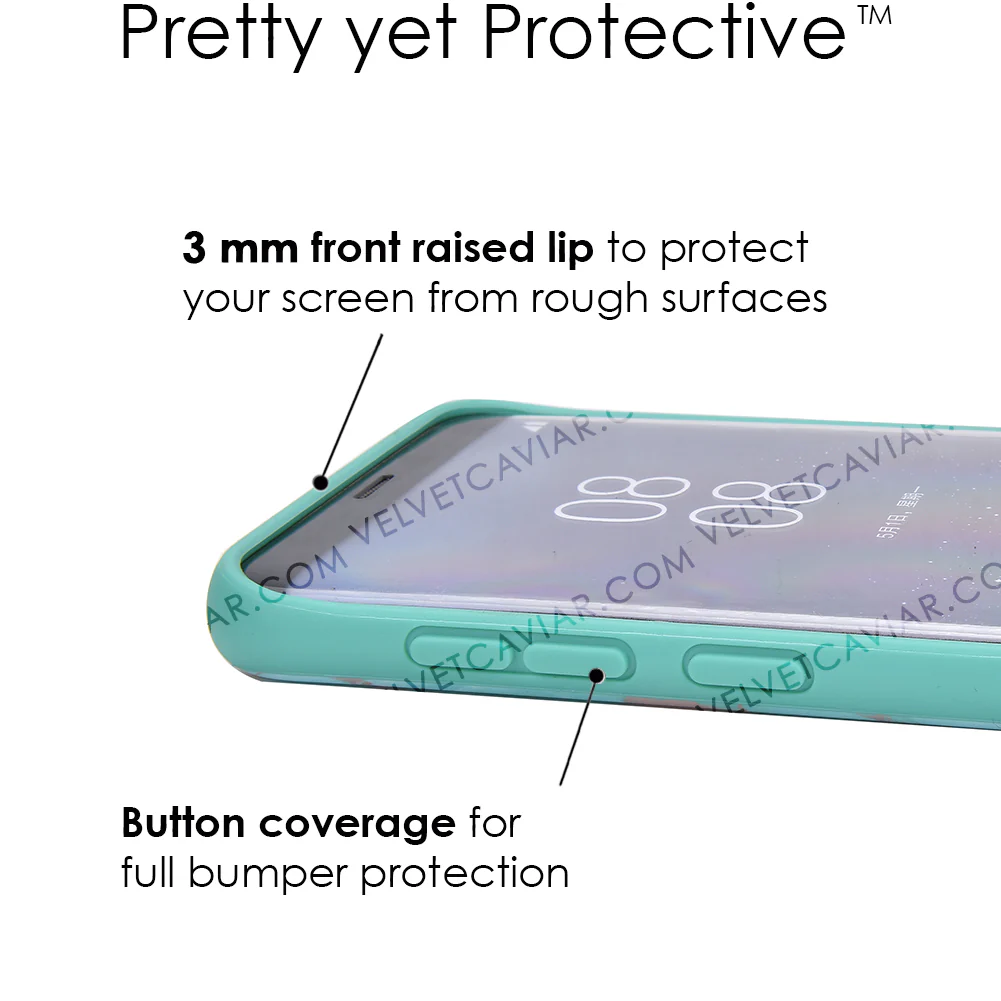 Turquoise Rose Gold Chrome Samsung Galaxy Case - Image 6