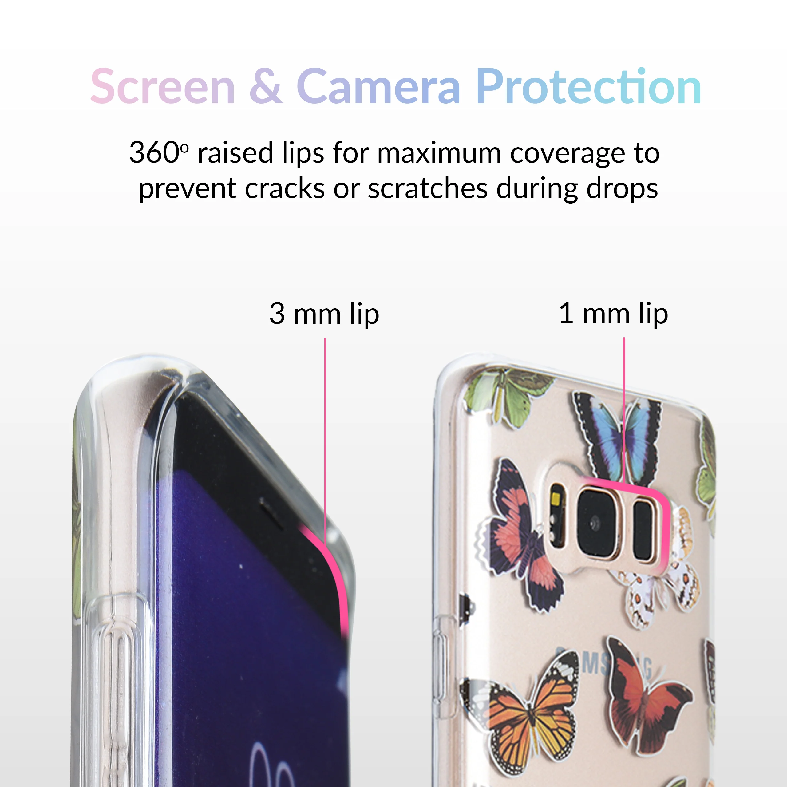 Vintage Butterfly Samsung Galaxy Clear Case - Image 2