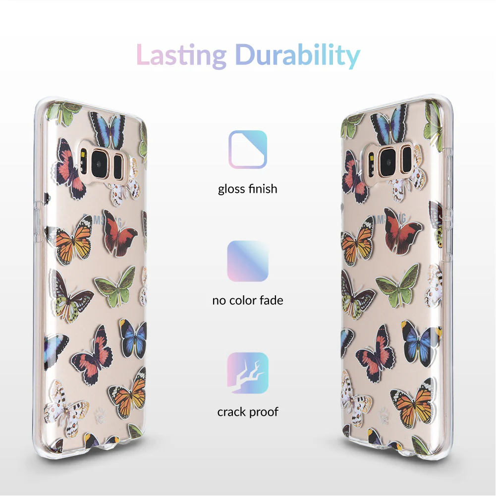 Vintage Butterfly Samsung Galaxy Clear Case - Image 4