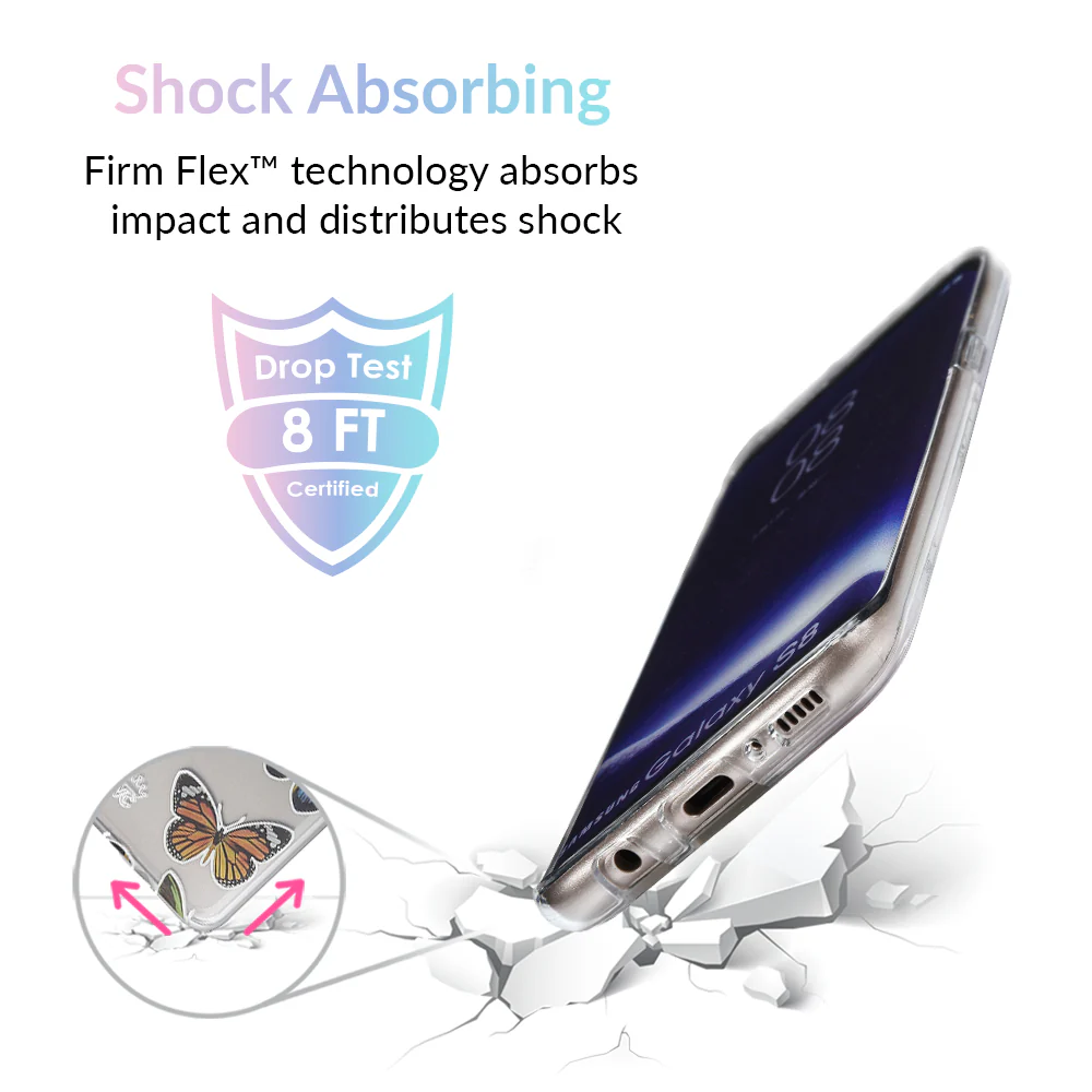 Vintage Butterfly Samsung Galaxy Clear Case - Image 7