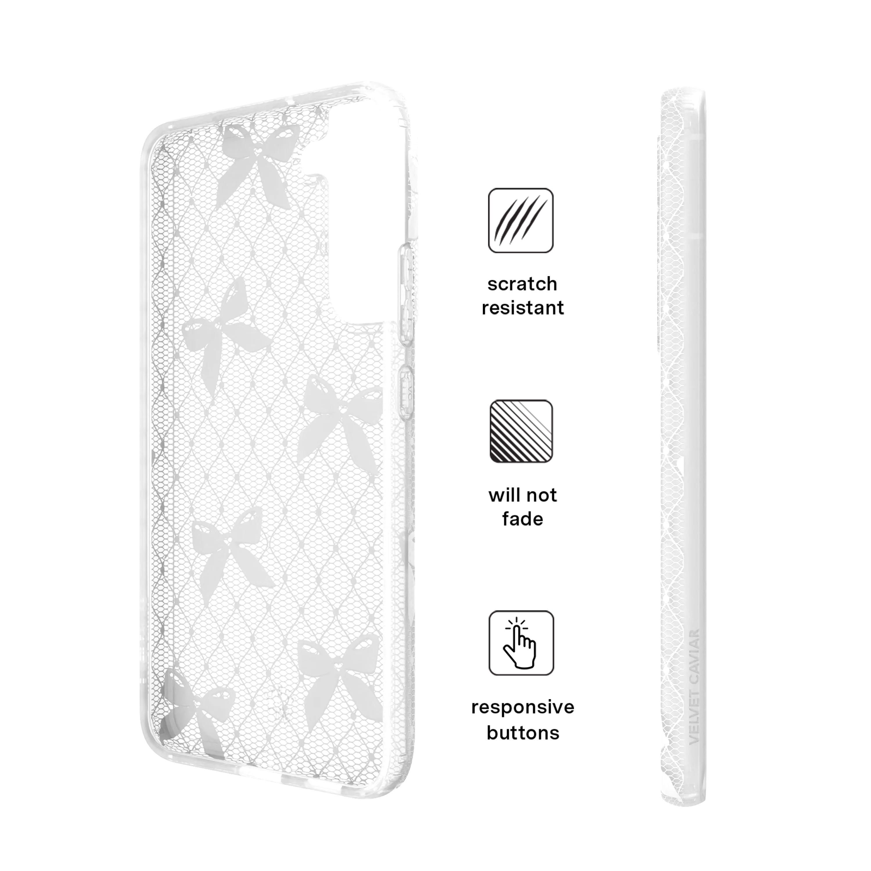 Vintage Lace Bows Samsung Case - Image 68