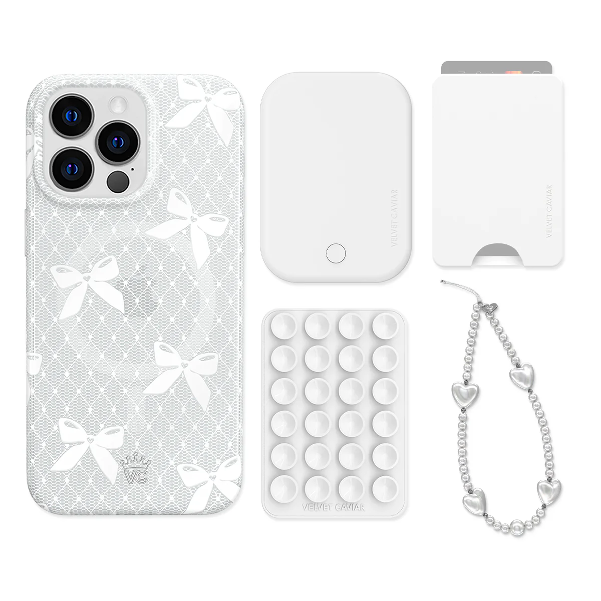 Vintage Lace Bows iPhone Bundle Set - Wallet - Image 10