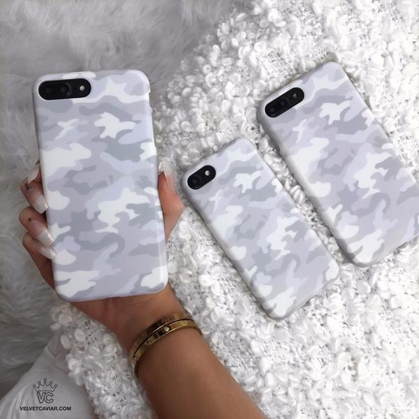 White Clouds Camo iPhone Case - Image 40
