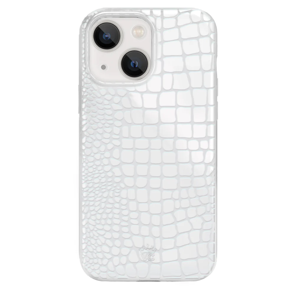White Croc iPhone Case - Image 25