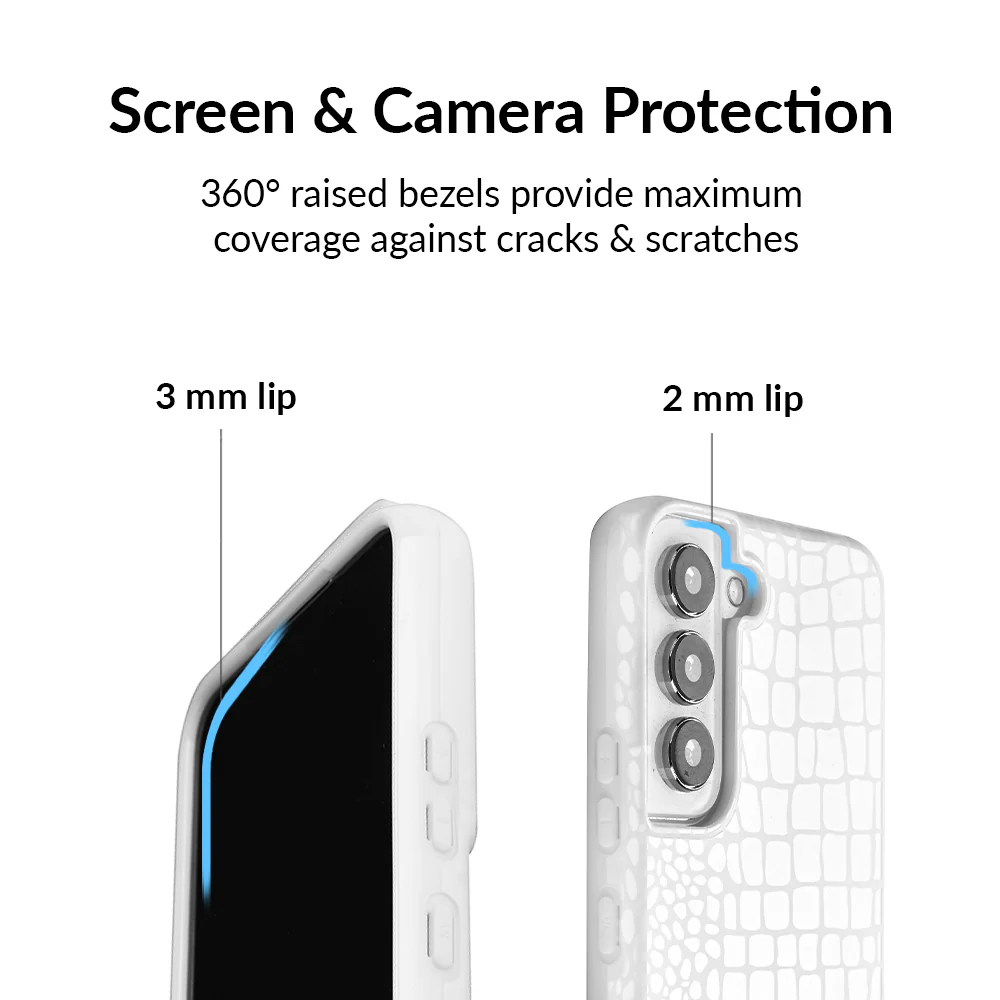 White Croc Samsung Case - Image 22