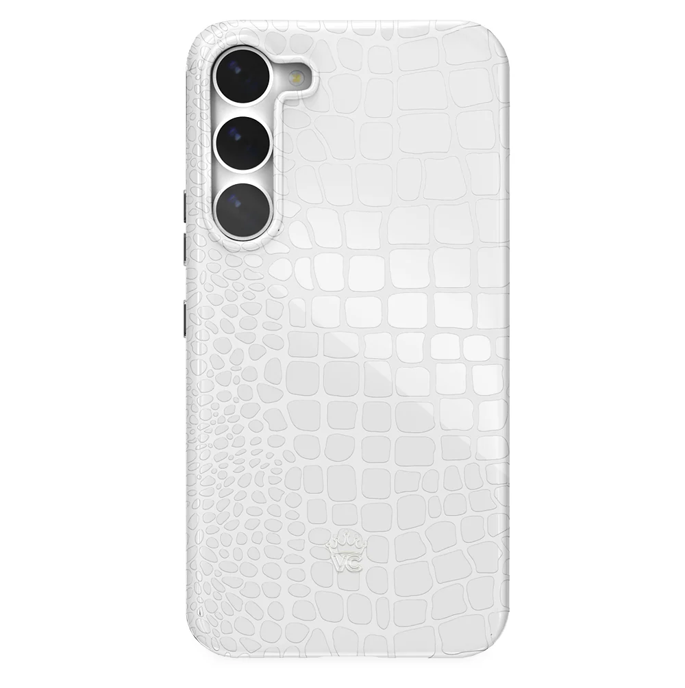 White Croc Samsung Case - Image 38