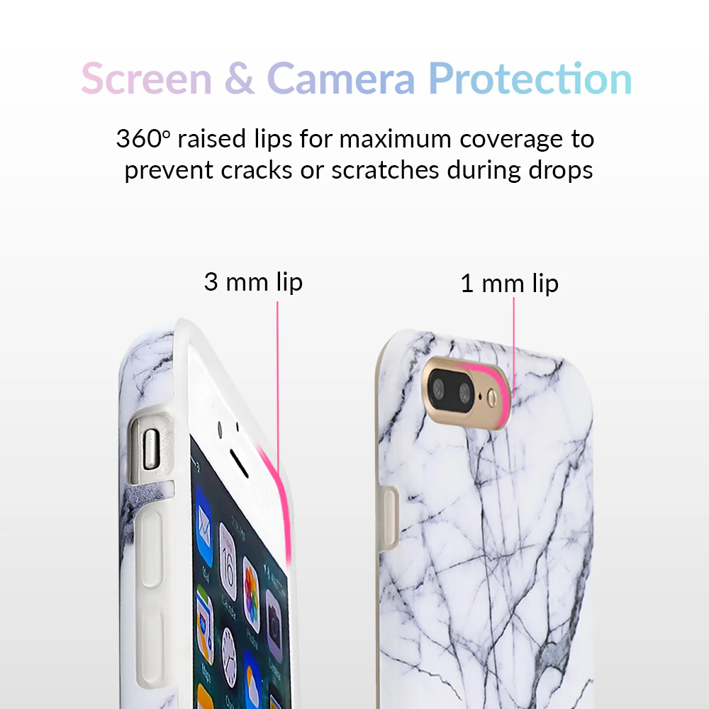 White & Gray Marble iPhone Case - Image 28