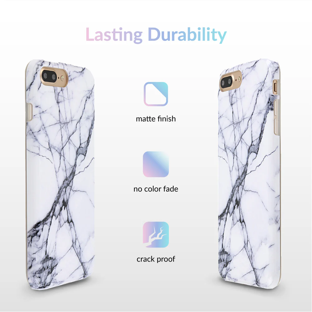 White & Gray Marble iPhone Case - Image 30