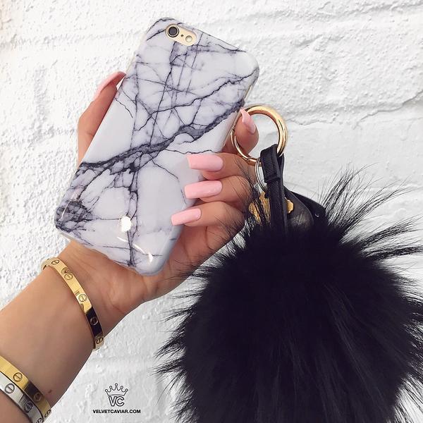 White & Gray Marble iPhone Case - Image 39