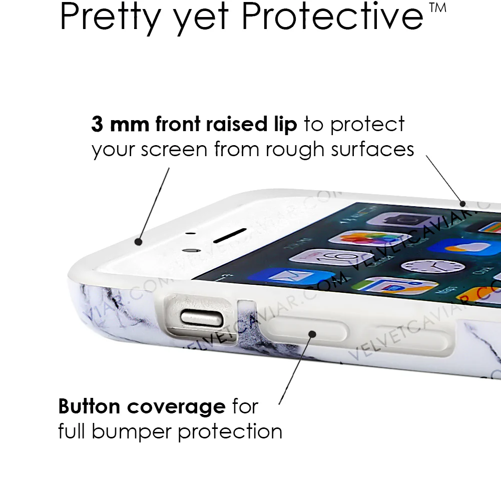 White & Gray Marble iPhone Case - Image 40