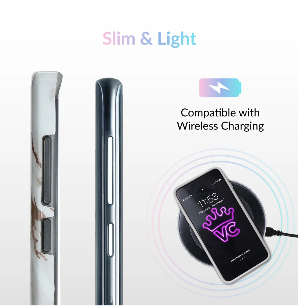 White Marble Rose Gold Chrome 2 Samsung Galaxy Case - Image 10