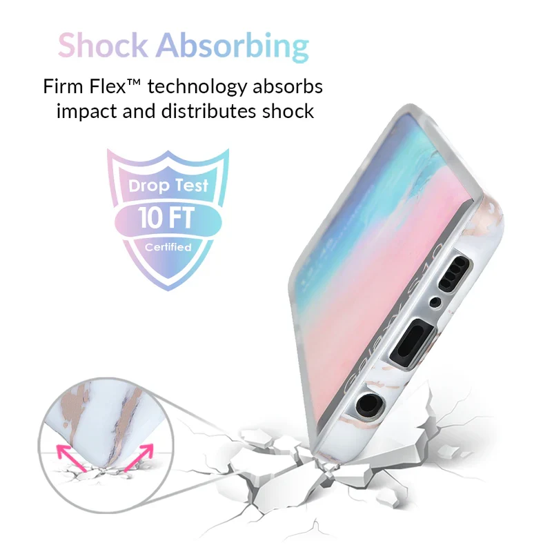 White Marble Rose Gold Chrome 2 Samsung Galaxy Case - Image 34
