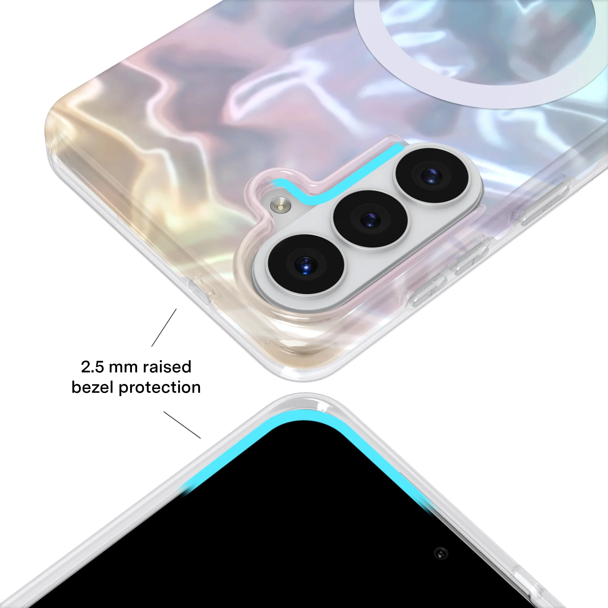 White Opal Holo Samsung Case - Image 7