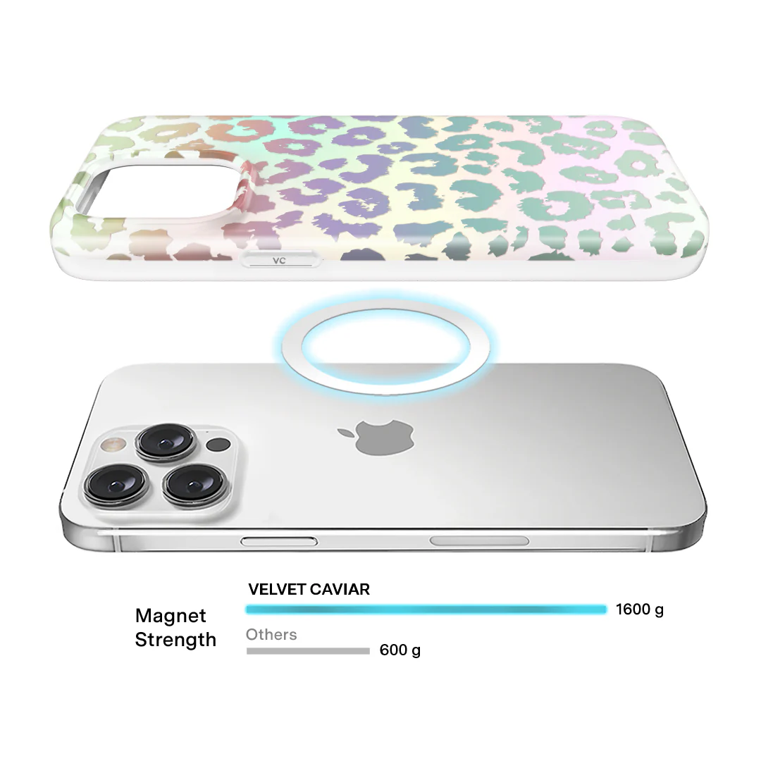 White Opal Leopard iPhone Case - Image 104