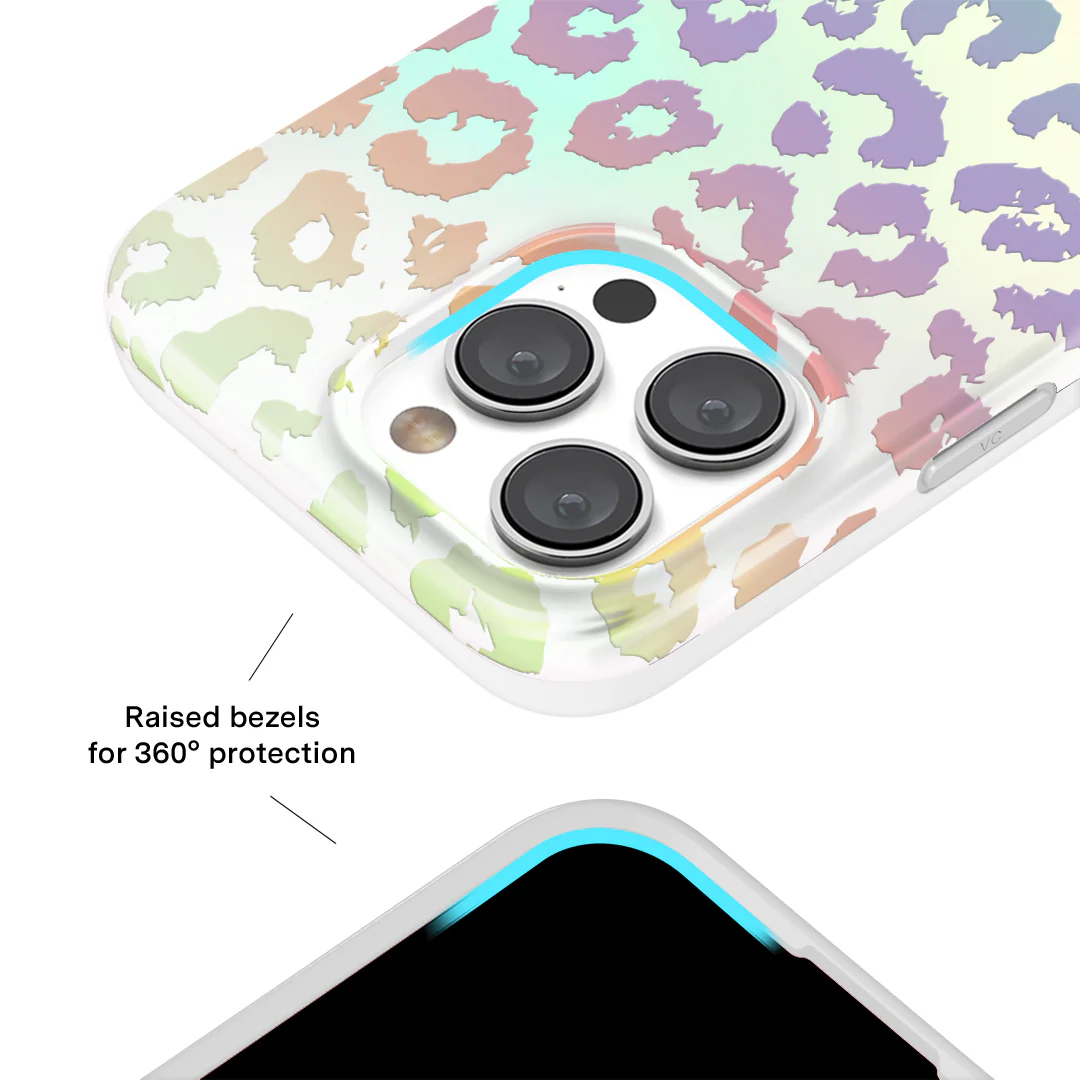 White Opal Leopard iPhone Case - Image 43
