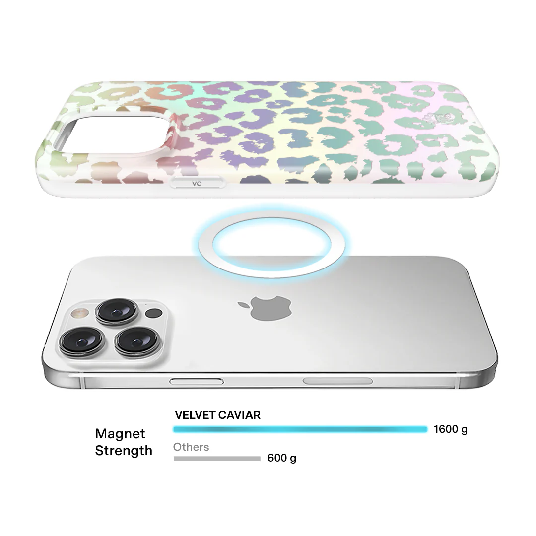 White Opal Leopard iPhone Case - Image 79