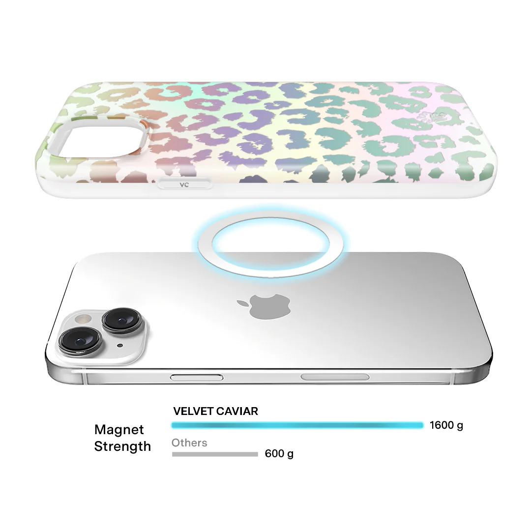 White Opal Leopard iPhone Case - Image 94