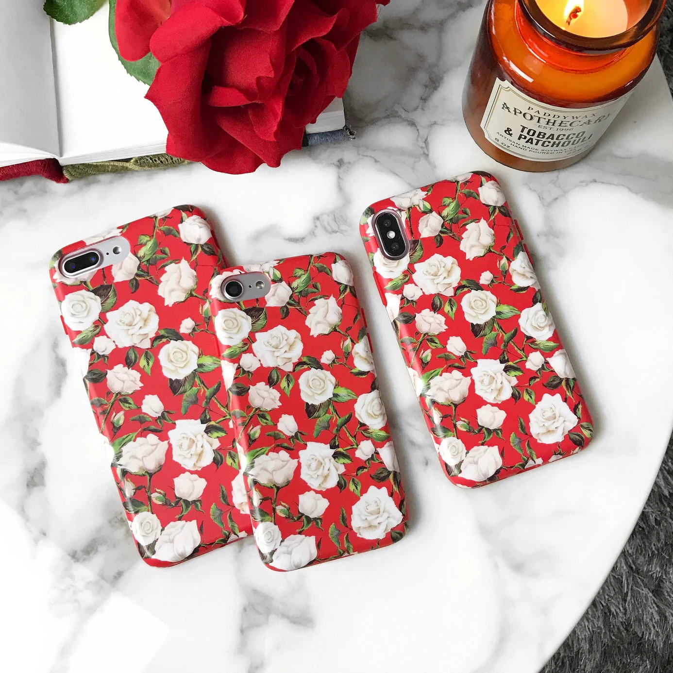 White Roses Floral iPhone Case - Image 42