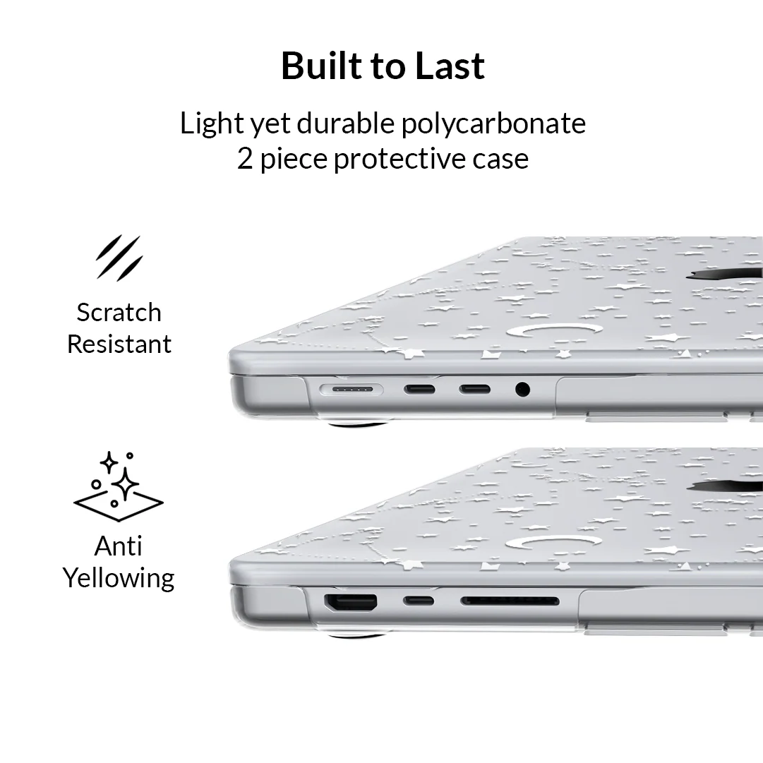 White Stars MacBook Case - Image 40