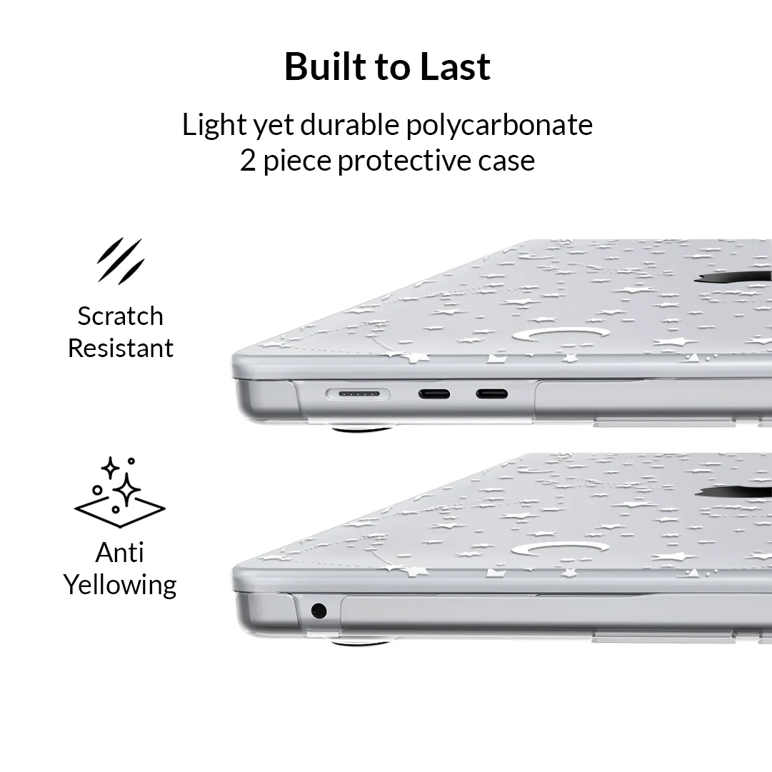 White Stars MacBook Case - Image 46