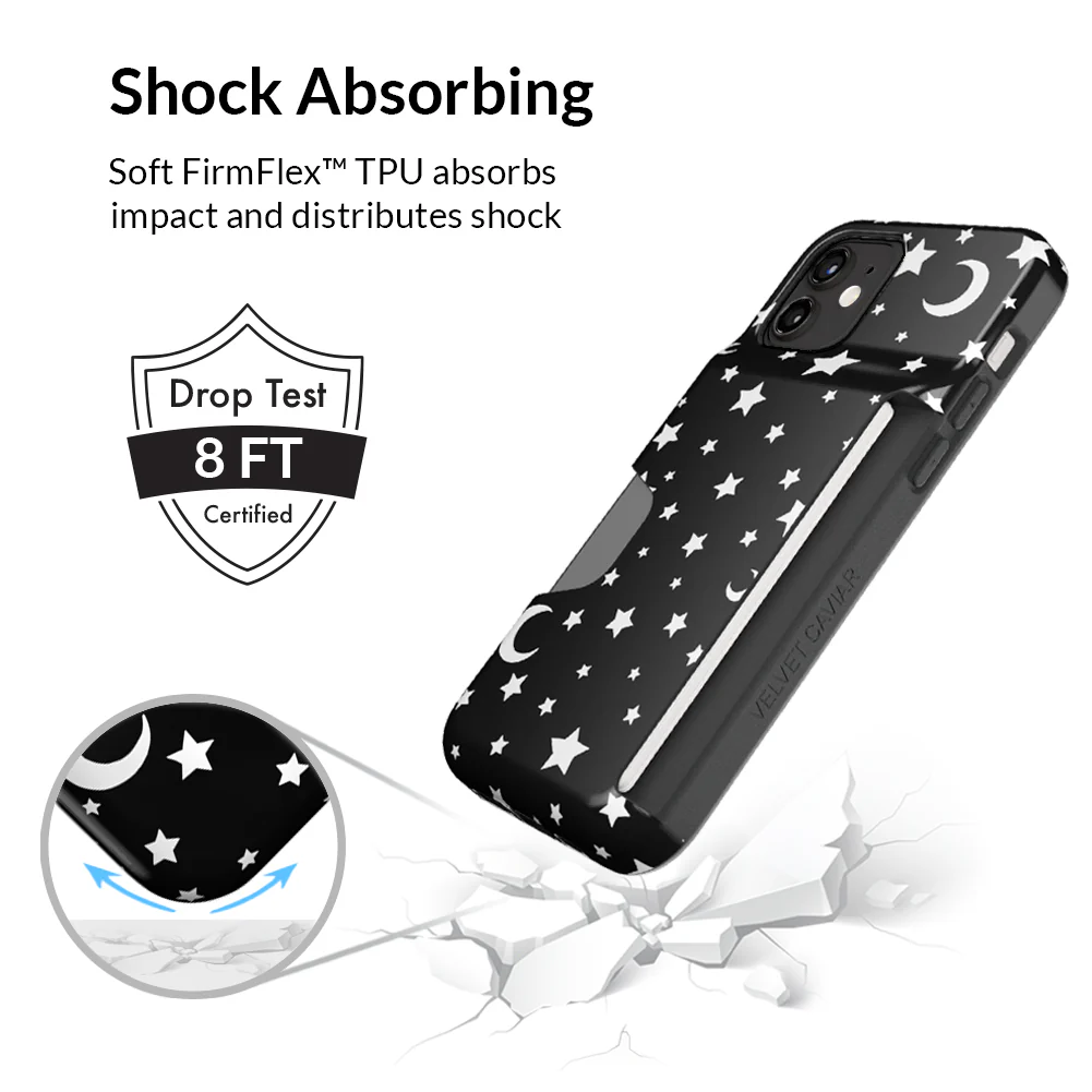 White Stars & Moon Iphone Wallet Case - Image 22