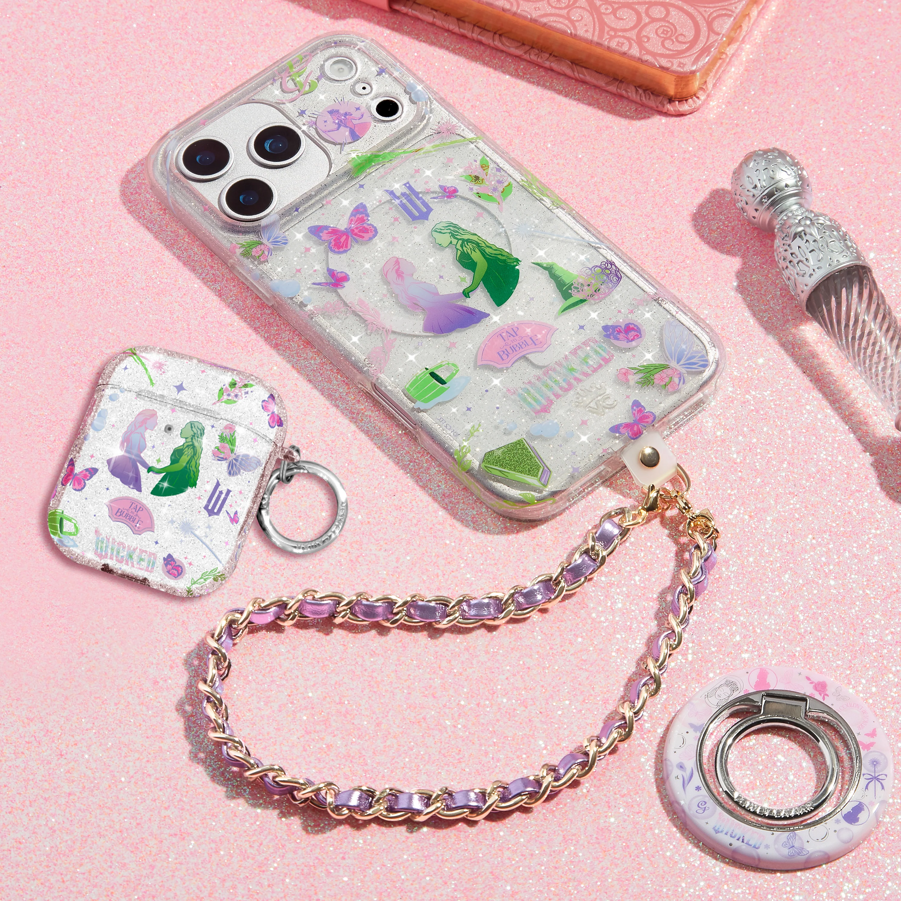 Wicked For Good Glitter AirPod Case - Image 12