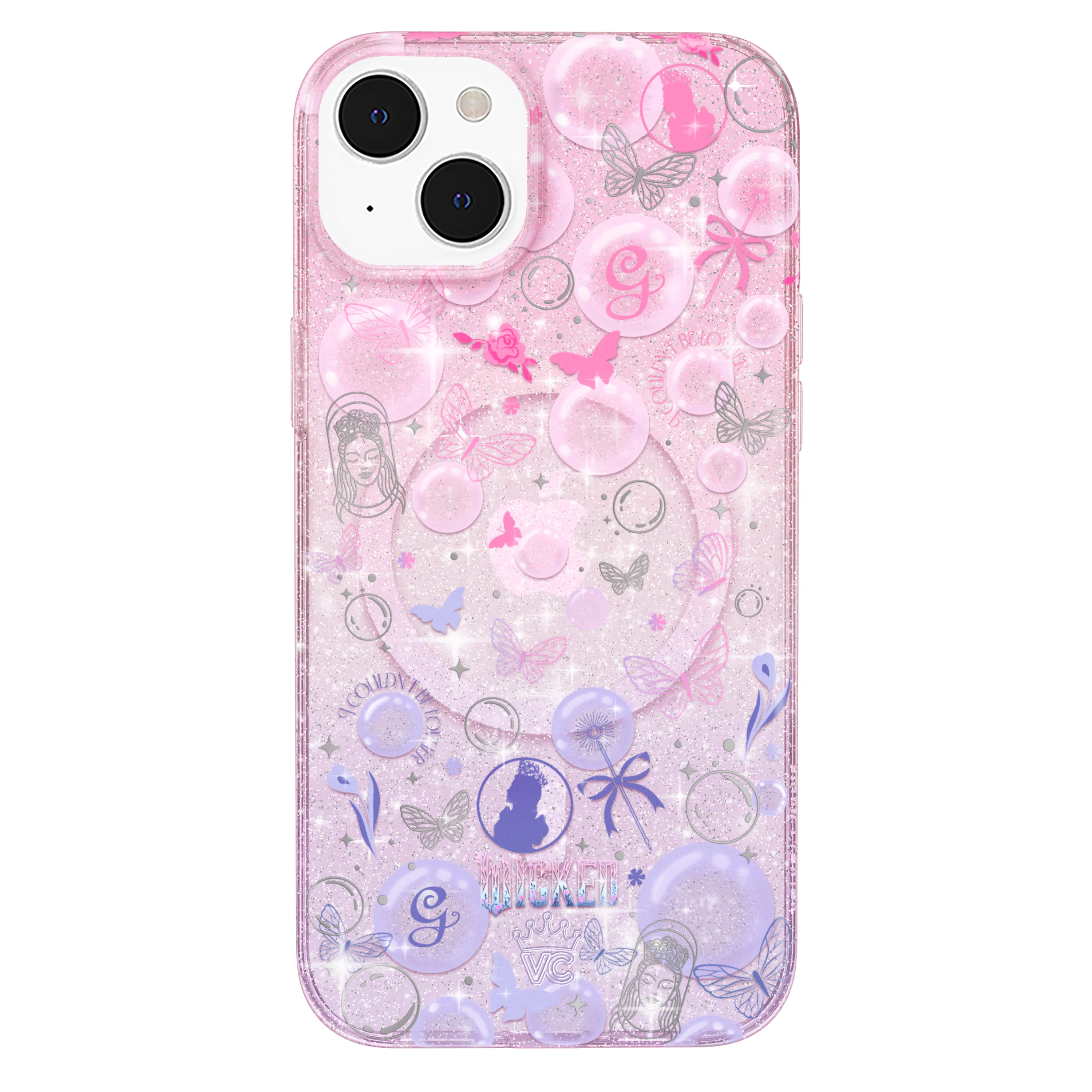 Wicked Glinda’s Bubble Glitter iPhone Case - Image 66
