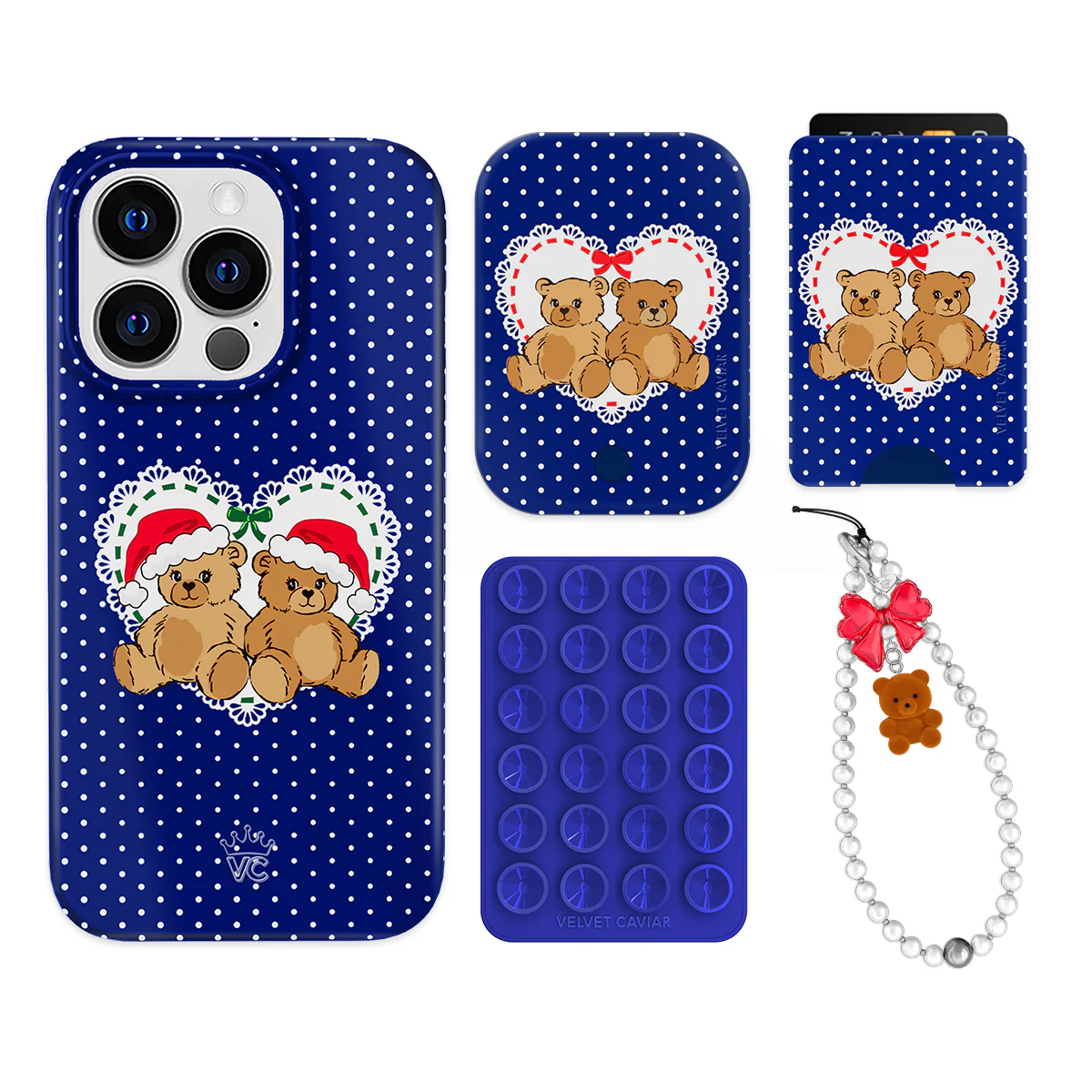 Winter Teddy iPhone Bundle Set - Wallet - Image 5