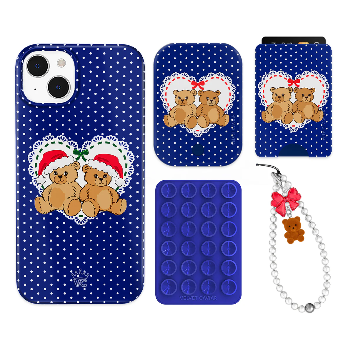 Winter Teddy iPhone Bundle Set - Wallet - Image 7