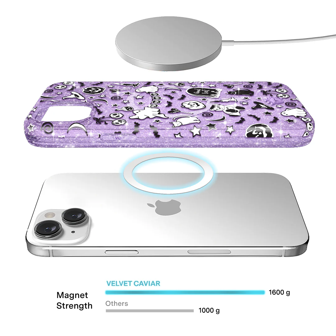 Witchy Lilac Glitter iPhone Case - Image 23
