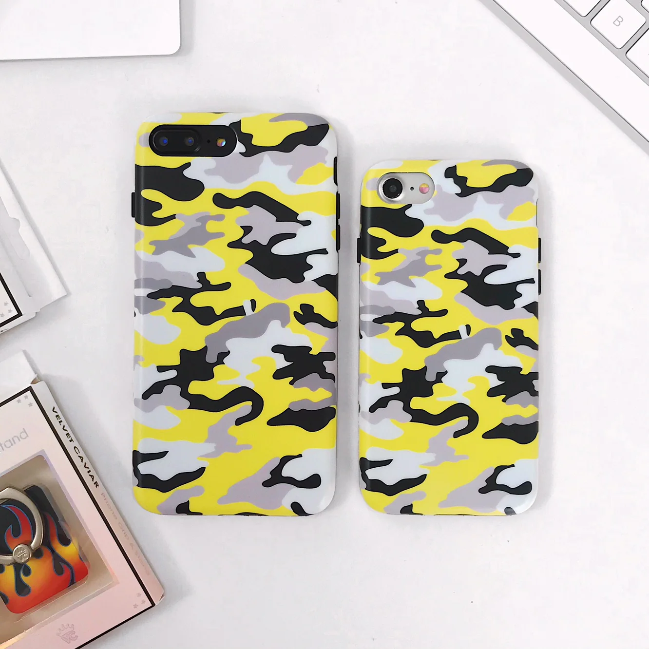 Yellow Camo iPhone Case - Image 28