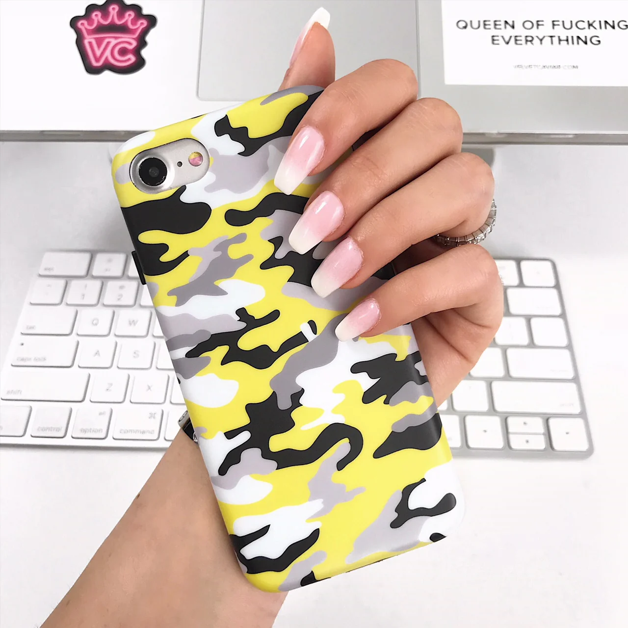 Yellow Camo iPhone Case - Image 37