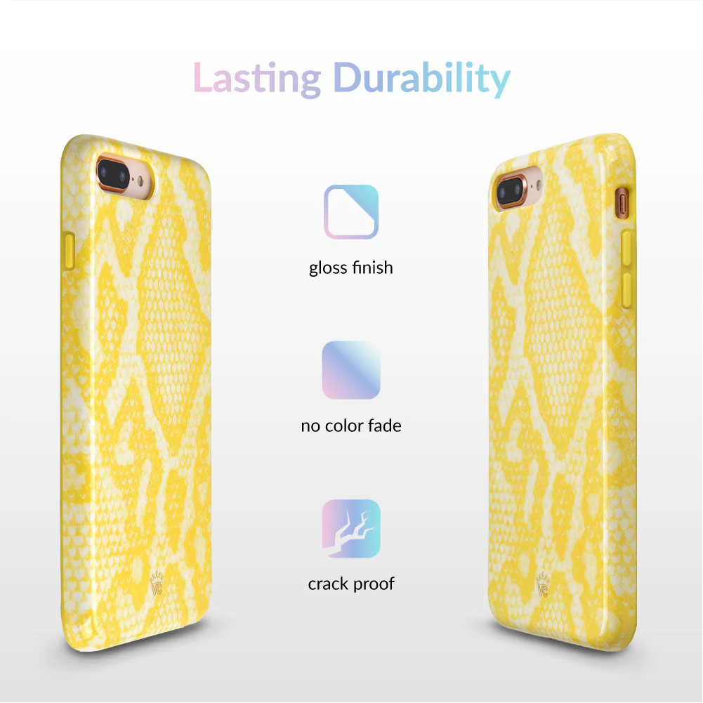Yellow Snakeskin iPhone Case - Image 26